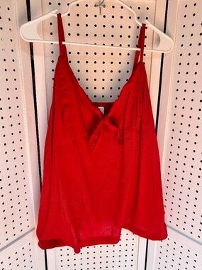 Old Navy Red Tie - Front Cami Tank Top - Women's XL
